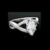 18k Gold 1.40 TCW Diamond Engagement Ring size 6.5