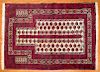 Persian Turkemon prayer rug, approx. 3.5 x 4.9