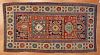 Rare antique double prayer Kazak rug