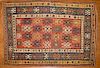 Antique Kazak rug, approx. 4.5 x 6.3