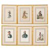 Six assorted 19th c. Native American lithographs