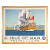 Norman Wilkinson. "Isle of Man", lithograph