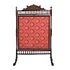 William IV carved rosewood fire screen