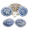 Six pieces of Chinese Export porcelain tableware