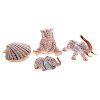 Four Herend porcelain animals
