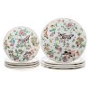 11 Chinese Export Famille Rose plates