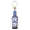 Chinese Export porcelain vase lamp