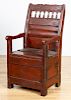 William and Mary painted wainscot chair