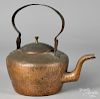 Copper kettle, 19th c.