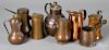 Group of copper vessels