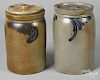 Two Pennsylvanian stoneware jars