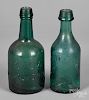 Two Pennsylvania green bottles