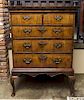 A George I Walnut Chest of Drawers on Stand, Height 54 1/4 x width 40 3/4 x depth 20 3/4 inches.