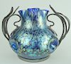 20th C. Loetz Mounted Austrian Art Glass Vase