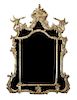 A Chinese Chippendale Style Giltwood Pier Mirror, Height 56 x width 40 inches.
