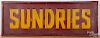 Large painted Sundries trade sign
