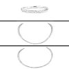 Three (3) Pieces Italian 14k White Gold Covered