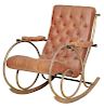 Innovative Leather Upholstered Rocking Chair