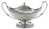Large English Silver Covered Urn