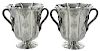 Pair of English Silver Wine Coolers