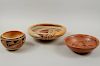 Three Vintage Hopi Pottery Bowls