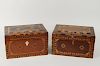 Two Inlaid Prisoner of War Boxes