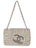 Small Pastel Colored Boucle Fabric CHANEL Bag