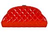 Unique Red Patent Leather CHANEL Clutch Bag