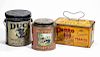 ASSORTED TOBACCO ADVERTISING TINS, LOT OF THREE