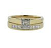 14K Gold Diamond Wedding Engagement Ring Set