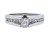 14K Gold Princess Cut Diamond Engagement Ring