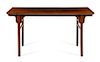 * A Chinese Huanghuali Painting Table, Hua'an Height 31 x width 59 1/2 x depth 22 inches.