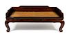 * A Chinese Jumu Lowback Luohan Bed, Luohanchuang Height 31 1/2 x width 84 1/2 x depth 44 inches.