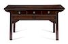 * A Chinese Jumu Altar Coffer, Liansanchu Height 33 x width 58 1/4 x depth 22 1/8 inches.