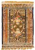 * A Large Chinese Imperial Silk and Metallic Thread Carpet 105 x 62 1/2 inches.