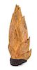 * A Gilt Decorated Porcelain Model of a Bamboo Shoot Length 7 3/4 inches.