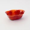 Chinese Carved Agate Lobed Bowl