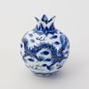 Chinese Blue and White Porcelain Pomegranate Form Vase