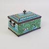 Chinese Cloisonné Enamel Box and Cover