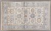 Bamboo Silk Sultanabad Carpet, 4' 10 x 8'.