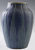 Newcomb College Art Pottery Vase, 1932, by Sadie Irvine, of baluster form with matte glaze, thrown by Johnathan Hunt, the underside marked "NC, HB, JH