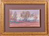 Gerald DeLoach (1935- , Mississippi), "Stormy Glow," 1991, oil on board, from the "Spring Willow Series," signed l.l., signed, titled and dated verso,