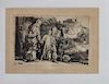 After Rembrandt Van Rijn (1606-1659, Dutch), "Christ Returning from the Temple with his Parents," 19th c., probably from his original plate, shrink wr