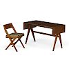 PIERRE JEANNERET Desk and chair