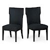 CHRISTIAN LIAIGRE Pair of tall back chairs