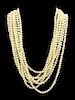 Cased Multi-Stranded Pearl Necklace