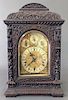 Heavily Carved Oak Cased Bracket Chime Clock