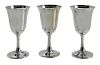 Six Wallace Sterling Goblets