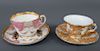 Two Meissen Cups with Saucers