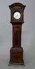 Mahogany Miniature Tall Case Clock Watch Safe